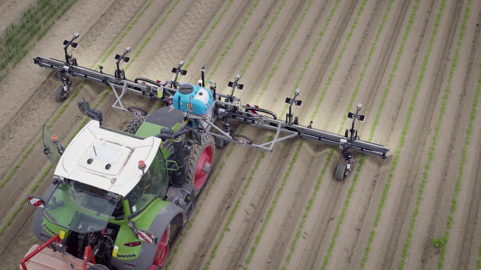 RUMEX RXF900 en maraîchage, vue aérienne